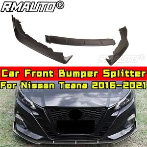 <b>For</b> Nissan Altima Teana 2016-2021 Body Kit Bumper Apron Glossy Black Sport Style Front Bumper Splitter <b>Diffuser</b> <b>Car</b> Accessories - Product Image 2