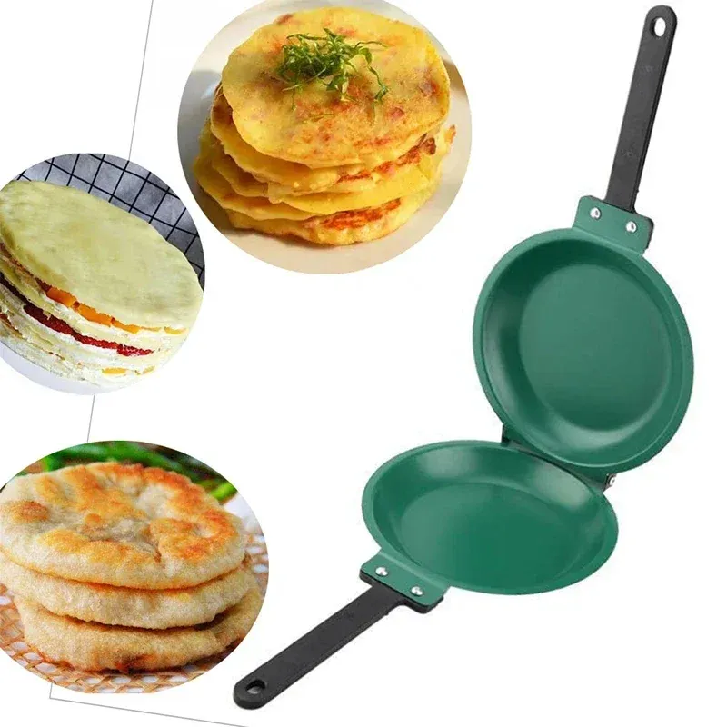 Mới hai mặt Pancake Pan Frying nồi đồ nấu nướng cho nhà bếp Omelet bít tết ham chảo bếp dụng cụ bếp nấu ăn nồi