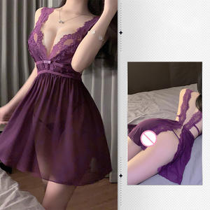 Gece yarısı tutku kadın yetişkin seksi No-Take-Off gecelik High-End Hip- Chest-Lingerie iç çamaşırı geri yarık saf arzu seks oyuncakları - Product Image 5