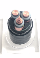 Câble d'alimentation pour centrale électrique en cuivre XLPE PVC, moyenne tension 6/10kv 18/30kv 19/33kv, 3x240mm2