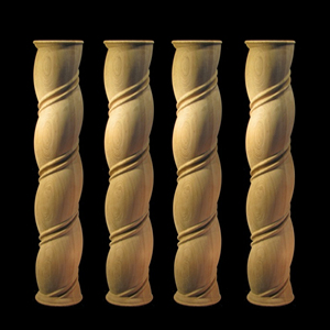 Columnas de Madera Maciza, Balaustres para Escaleras, Columnas Decorativas de Madera Tallada, Columnas Romanas Grandes, Columnas de Estilo Nuevo, Columnas Corintias Pequeñas - Product Image 6