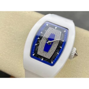 Montre mécanique automatique de luxe haut de gamme en céramique blanche de qualité supérieure pour hommes, style décontracté et professionnel, avec tourbillon - Product Image 1