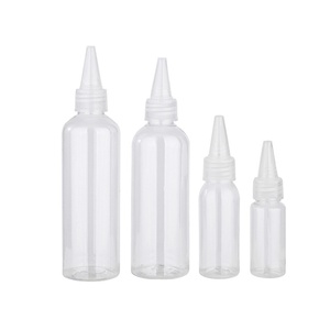 Factory Wholesale 100ml 120ml 200ml 250ml 500ml Plastic <b>Bottle</b> with Nozzle Cap Empty Squeeze <b>Bottles</b> - Product Image 2