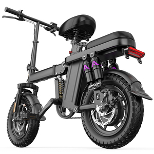 Bicicletta Elettrica Pieghevole con Motore Brushless, Batteria al Litio 48V 15Ah, Telaio in Acciaio ad Alto Tenore di Carbonio, Freni a Disco Meccanici, 25km/h - Product Image 1