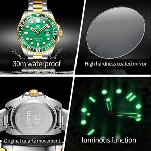 Olevs 3610 Người Đàn Ông Của Đồng Hồ Sang Trọng Kinh Doanh Không Thấm Nước Thạch Anh Cổ Tay Đồng Hồ Cho Người Đàn Ông Thời Trang Dây Đeo Thép Không Gỉ Đồng Hồ Thể Thao - Product Image 3