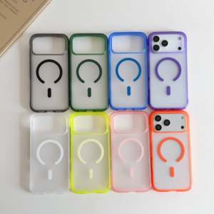 TPU+PC Matte Texture Transparent Shockproof Anti-Drop <b>Camera</b> Frame Protective <b>Magnetic</b> Mobile Phone Cases For iPhone 18 Pro Max - Product Image 6