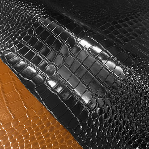 Cuir de vachette véritable brillant à motif crocodile gaufré, pour sacs, portefeuilles, chaussures et revêtements imperméables - Product Image 3