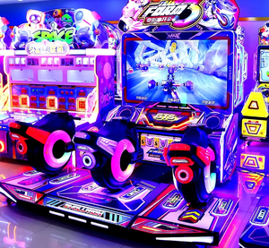 3-Player Motorbike Arcade Video Racing Machine Coin Operated HD LCD Dynamic Professional for Game Center FEC - Product Image 2