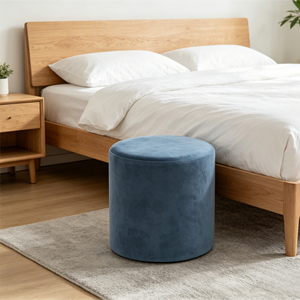 Repose-pieds pliable en tissu CARLFORD, <span class=keywords><strong>pouf</strong></span> ottoman, tabouret en velours européen de marques renommées pour chambre à coucher, hôpital, vente en gros - Product Image 2