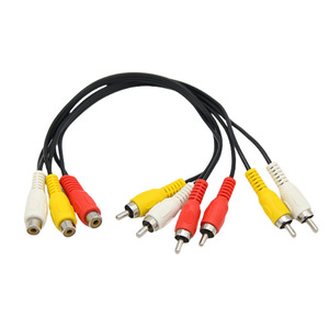 Cable AV 3RCA Hembra a 6RCA Macho, Cable de Cobre para TV, para Decodificador de DVD, Conversión de Video - Product Image 4