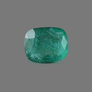 Émeraude naturelle de 3,77 carats, certifiée Panna, pierre précieuse verte, qualité export, pierre de qualité supérieure pour bague, pendentif, bijoux - Product Image 1