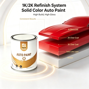 Recubrimiento <span class=keywords><strong>de</strong></span> Acabado Automotriz <span class=keywords><strong>de</strong></span> Alto Brillo, Color Rojo <span class=keywords><strong>Cereza</strong></span> Profundo Metálico Perlado Fino, Pintura para Automóviles 1K - Product Image 2
