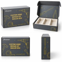 Boîte d'expédition personnalisée en carton ondulé brillant pour kit de réparation domestique