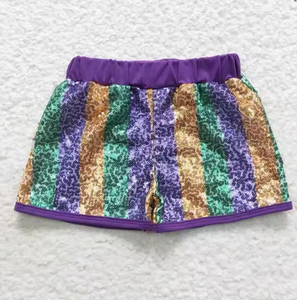 Wholesale Mardi Gras <strong>Kid</strong> Clothing Shiny <strong>Sequin</strong> <strong>Shorts</strong> Casual Toddler Baby Girl <strong>Shorts</strong> - Product Image 3