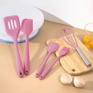 5 Pc <b>Silicone</b> Baking <b>Utensils</b> <b>Set</b> Silicon Non-stick Heat Resistant <b>Silicone</b> Cookware Kitchen <b>Utensil</b> <b>Set</b> - Product Image 4