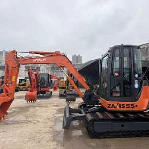 Excavatrice sur chenilles hydraulique Hitachi ZX55 d'occasion, durable, 5,5 tonnes, modèle 2022, moteur, boîte de vitesses, pompe, PLC de haute qualité, vente chaude - Product Image 2