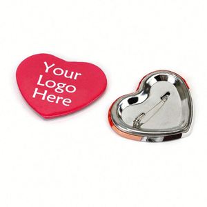 Insignia Metálica con Impresión Personalizada a Precio de Fábrica, Botón con Forma de Corazón, Estrella o Óvalo - Product Image 1