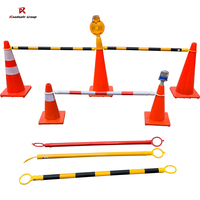 Barre de connexion rétractable de sécurité pour cônes de signalisation