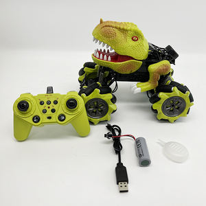1/18 4WD juguetes <span class=keywords><strong>de</strong></span> sonido ligero niños agua pulverizada Control remoto truco niños monstruo camión neumático Rc dinosaurio Coche - Product Image 2