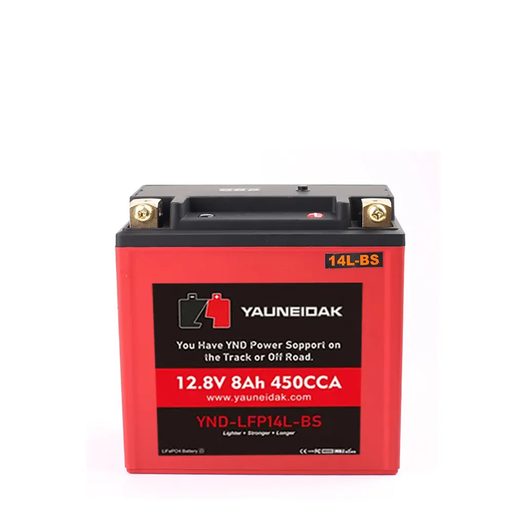 Qualité 12v 8ah 450CCA Batteries de démarrage au lithium-ion pour moto Batterie rechargeable à cycle profond au lithium