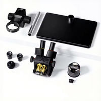 Microscope trinoculaire QianLi Gorilla 6558 6,5X-58X avec zoom synchrone pour la réparation de cartes mères de téléphones portables, outil de soudure avec lumière LED UV