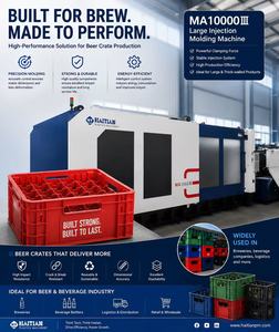 Haitian MA10000 III Large Injection Molding Machine for Beer <b>Crates</b> Horizontal Hydraulic PLC Control - Product Image 1