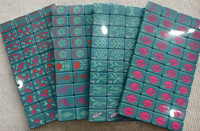 Jeu de Mahjong américain en acrylique violet gravé sur mesure, 160 pièces, tuiles de Mahjong Lilas Gourmand, tuiles de jeu de table de luxe