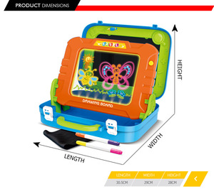 <span class=keywords><strong>2</strong></span> en 1 de plástico colorido los niños de dibujo - Product Image 5