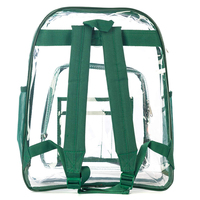 Offre Spéciale Heavy Duty Effacer Dos Voir À Travers PVC STADE Sécurité Transparent Travail Sac vert Sac À Dos Pour l'école Travail