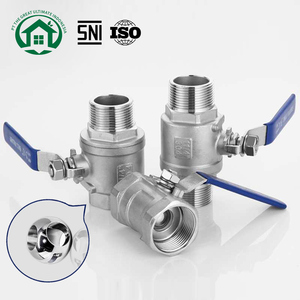 Vanne à boisseau sphérique manuelle Pano.V, légère/moyenne/lourde, en acier inoxydable 304, pour l'eau DN15 DN20 - Product Image 1