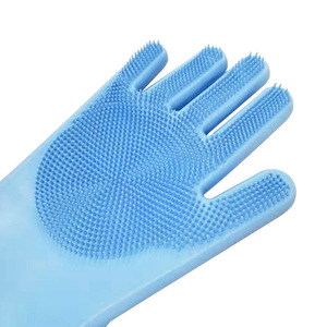 Gants de toilettage pour animaux de compagnie en silicone Flower Season, brosse pour enlever les poils pour chats, couleur aléatoire - Product Image 5