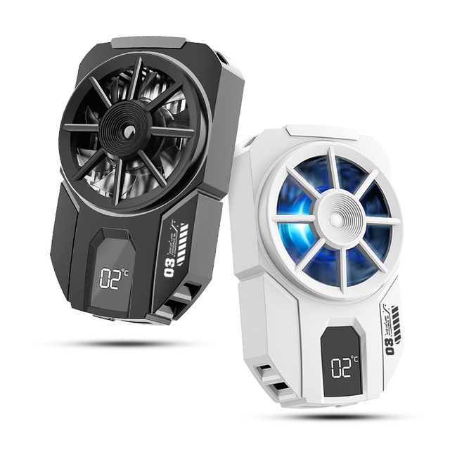 New Wholesale Smart Tracking Semiconductor Gaming Cell Phone Cooler Mobile Phone Radiator Fan for Home Indoor Use