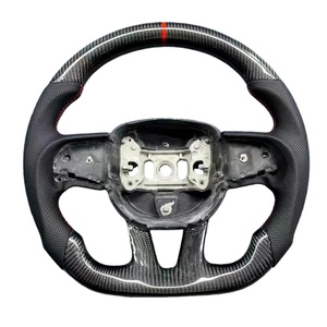Volant en fibre de carbone OEM avec affichage chauffant et LED pour Dodge Ram Charger SRT Challenger Hellcat (sans airbag) - Product Image 5