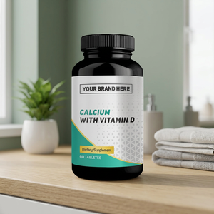 Tabletas de Calcio con Vitamina D, 60 Unidades, Suplemento Dietético para el Soporte de Huesos y Articulaciones - Product Image 2