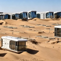 Capsule spatiale anti-corrosion, maison mobile préfabriquée, mini-pod modulaire pour l'hébergement dans les zones touristiques
