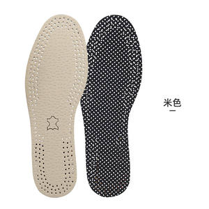 Plantillas de cuero con protección contra olores de carbón activo para hombre, zapatos de cuero genuino, suelas internas - Product Image 5