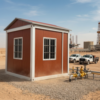 Maison conteneur pour camp pétrolier, cabine modulaire préfabriquée en acier, bureau de chantier éloigné, unité de restauration et de repos