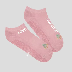 Custom Non-Slip <b>Silk</b> Grips Pilates Yoga <b>Socks</b> High Quality Ankle to Knee Length Spring Print Design Custom Logo Wholesale - Product Image 5