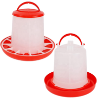 Équipement d'élevage avicole anti-gaspillage, mangeoire automatique pour volailles de 1,5 kg avec poignée, facile à nettoyer, mangeoire pour poussins