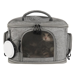 Bolsa de Transporte Plegable para Perros y Gatos, Mochila para Mascotas, Bolsa Cruzada para Mascotas, Bolsas de Malla de Goma Transpirables y Portátiles - Product Image 4