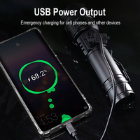 Lampe torche LED en alliage d'aluminium rechargeable, super lumineuse, étanche, pour le camping en extérieur, stock local US