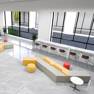 Современный стиль, секционный диван из искусственной кожи для офиса, библиотеки, приемной, модульный зал ожидания, для общественных мест, для совместной работы - Product Image 6