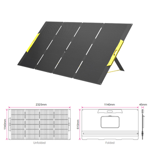 แผงโซล่าเซลล์แบบพับได้สำหรับ RVs หลังคาหลังคาบ้านแบบพกพา500W - Product Image 2