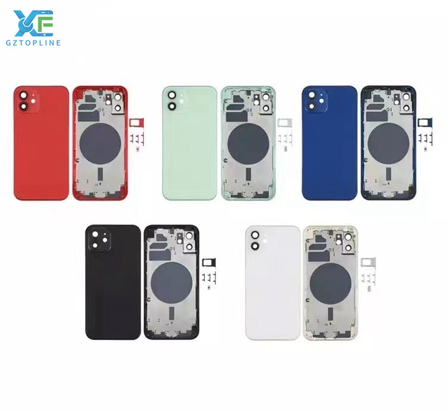 Battery Cover Rear Door Chassis Frame Back Glass Replacement for IPhone 12 12PRO 12PROMAX 12MINI
