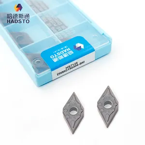 Hadsto CNC tungsten carbide chèn dnmg 150404 150408 150412-bm hs7125 thích hợp cho các công cụ cắt xử lý vật liệu phổ quát