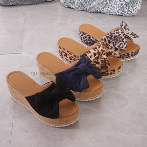 Summer New Fashion Trend Sandals for Women Factory Wholesale Outside Wear Flat High Heels Wedge Sandals for Spring Season - Product Image 2