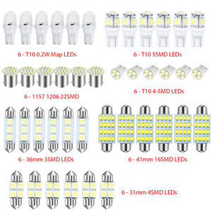 Kit de Luces LED T10 Básico de 42 Piezas para Coche, 5W de Potencia, Doble Punto de Luz, para Matrícula, Interiores, Puertas y Luz de Ancho con Función de Enchufe - Product Image 5