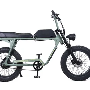 500w 48v 탄소 강철 구조 눈 자전거 뚱뚱한 타이어 ebike 사이클 눈 자전거 전기 자전거 사이클 super73 스타일
