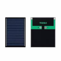 Mini panneau solaire monocristallin Foldsun PERC 70*39.5mm 0.5W 5.5V 22.7% d'efficacité, étanche à l'eau, en époxy, pour projets de bricolage, petit ventilateur