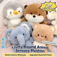 Porte-clés en peluche animal mignon et moelleux, mini poupée en peluche de dessin animé, pendentif, jouet en peluche animal Kawaii, breloque de sac, cadeau pour enfants